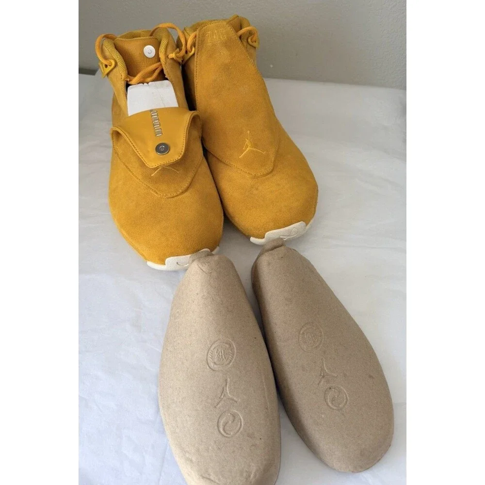 Jordan 18 Retro Yellow Ochre Suede Men’s Shoes Size 15 New No Box